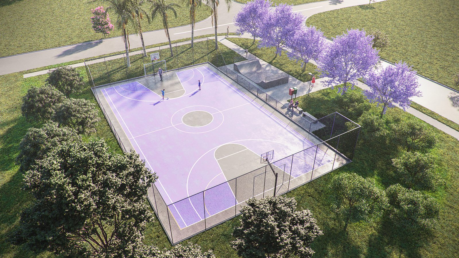 Praça dos Esportes — quadra poliesportiva